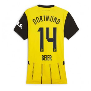 Borussia Dortmund Maximilian Beier #14 Hemmatröja Dam 2024-25 Kortärmad